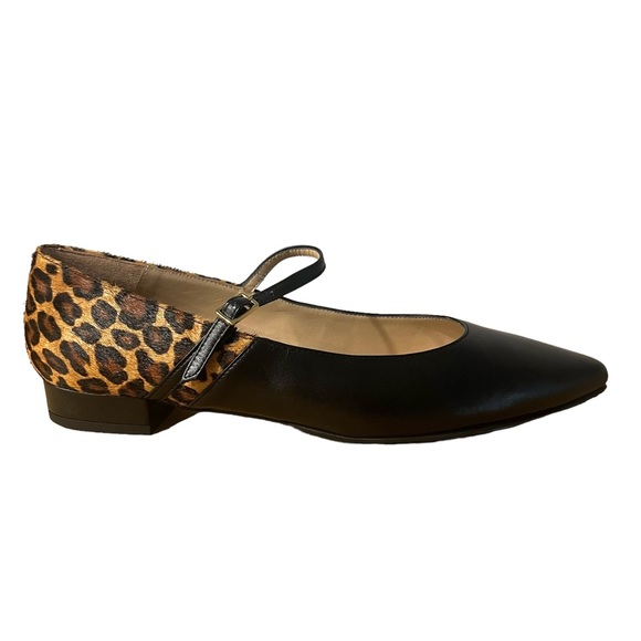 Jon Josef Leopard Print Flats Leather Calf Hair - Picture 8 of 10
